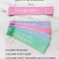 XNM Creations Yogi Bands - Loop Resistance Bands for Working Out, Fitness and Yoga Exercise – Set of 5 Pastel Exercise Bands