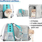 Lollimeow Cat Carrier Backpack, Bubble Expandable Backpack Carrier, Pets and Small Dogs,Airline-Approved, Designed for Travel, Hiking, Walking & Outdoor Use (Square Back Expandable-Green)