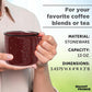 DISCOUNT PROMOS Ceramic Campfire Coffee Mugs 13 oz. Set of 10, Bulk Pack - Perfect for Tea, Espresso, Cappuccino, Hot Cocoa - Maroon