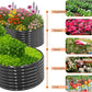 VINGLI Galvanized Raised Garden Beds Outdoor, 6x3x2 Ft, 8x4x2 Ft Lager Metal Planter Raised Beds for Planting Vegetables Flowers Herb (8 * 4 * 2（Oval）)