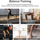 Single Leg Balance Board - Ankle Strengthener for Sprained, Wood Foot Trainer with non-slip pads for Plantar Fasciitis Relief, Posture Correction, Calf Stretching and Balance
