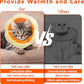 Soft Adjustable Cat Cone Collar, Comfortable Recovery Collar for Cats After Surgery (Orange, Medium)