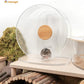 Niteangel Silent Hamster Exercise Wheel: - Dual-Bearing Quiet Spinning Acrylic Hamster Running Wheel for Dwarf Hamster Gerbils Mice Degus Or Other Small Animals (S)