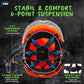 AOLAMEGS Construction Safety Hard Hat - ANSI Z89.1 Type Ι OSHA Approved Safety Helmets with Chin Straps Lightweight Reflective Vented ABS Hard Hats For Men Women Industrial Workwear 6-point Suspension