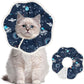 Depets Cat Cone Collar Soft, Adjustable Lightweight Cat Recovery E Collar to Stop Licking for Kitten Puppies Rabbits, Waterproof Pet Cone for Small Animal After Surgery Grooming, Neck Girth 7 in