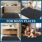 OLANLY Dog Door Mat Set 4-Piece 36x24, Absorbs Moisture and Dirt, Absorbent Non-Slip Washable Doormat, Quick Dry Chenille Mud Mat for Dogs, Entry Indoor Entryway Carpet for Inside Floor, Dark Grey