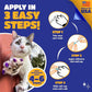 Soft Claws Cat Nail Caps for Medium Cats – (40 Caps, Blue & Orange) - Made in USA - Veterinarian-Developed | Protects Furniture & Skin - Easy to Apply, Long-Lasting Anti-Scratch Soft Cat Claw Covers
