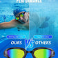 Swim Goggles, Unisex Adult Swimming Goggles Anti Fog Anti UV No Leakage Wide View for Men Women Youth