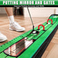 CHAMPKEY Professional Hazard Golf Putting Green Come with Golf Putting Gates and Putting Mirror - Progressive Slope Tech and Noise Reduction Tech Golf Putting Mat