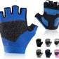 Cycling Gloves for Men Women, Half Finger Bike Gloves for Biking, Gym, Weight Lifting, Rowing, Riding, Outdoor Sports