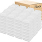 Kaufman - Premium Hand Towels Set for Bathroom, Spa, Gym, and Face Towel 100% Cotton Ring Spun, Ultra Soft Feel and Highly Absorbent Towels (White, 72-PK)