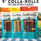 Collagen Rolls - 9" Collagen Rolls for Dogs - Long Lasting Healthy Joint Support - Rawhide Alternative - Skin & Coat Health - Made with Real Beef, Value Pack, 3 Bags, 9 Count