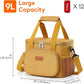 Lifewit Medium Lunch Bag Insulated Lunch Box Soft Cooler Cooling Tote for Adult Men Women, Brown 12-Can (9L)