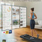 WELLFIT Auto Incline Folding Treadmill - 10% Incline Desk Walking Pad Treadmill with Handlebar, 400 lbs Heavy-Duty Capacity, Space-Saving Quiet Under-Desk Design for Home Office, Seniors & Fitness