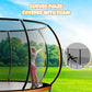 Trampoline 8FT 10FT 12FT 14FT 16FT, Outdoor Trampolines for Kids and Adults, Recreational Trampoline with Enclosure Net & Ladder, Round Trampoline ASTM Approved, 400/450LBS Weight Capacity