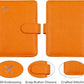 Melsbrinna Rfid Passport Holder for Travel women/Men, Cute Passport Wallet Rfid Blocking Card Slots, Rfid Passport Cover/CaseTravel Wallet, Passport Book Holder (1, Orange)