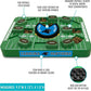 Pets First NFL Carolina Panthers Large Puzzle Toy, Interactive Treat Dispenser, Slow Feeding Toy for Dogs