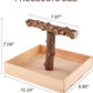 Bird Perch, Portable Tabletop Bird Stand, Training Play T Shaped Stand for Parrot Parakeet Cockatiels Conures Budgies Finch Lovebirds