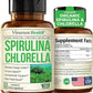 Organic Spirulina and Chlorella Capsules - Spirulina Capsules with Chlorella Powder for Immune, Antioxidant & Energy Support. Nutritious Super Green. Vegan & Non-GMO. Third Party Tested. 60 Caps