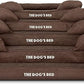 The Dog’s Bed Orthopedic Dog Bed Medium Brown Plush 25.5x20, Premium Memory Foam, Pain Relief: Arthritis, Hip & Elbow Dysplasia, Post Surgery, Lameness, Veterinary Approved, Waterproof Washable Cover