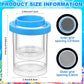 2 Pcs Breeder Box for Fish Tank Aquarium Breeder Separation Net Breeding Box with Suction Cup for Small Fish Shrimp Clownfish Guppy(Blue,L)
