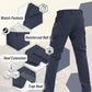 TACVASEN Men's Winter Pants 9 Pockets Fleece Snow Hiking Pants Water-Resistant Warm Softshell Thick Tactical Pants