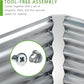 8x2x2FT Galvanized Raised Garden Bed,Planter Raised Beds-Metal Garden Box,Large Plant for Outdoor Planting, Vegetables Bed，Flower,herb-Sliver