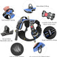 Timos Dog Harness for Medium Dogs, No Pull Service Vest with Reflective Strips and Control Handle,No Choke Dog Harness with 2 Metal Rings for Easy Walking,Outdoor Training,Blue, M