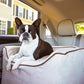 Snoozer Dog Car Seat: Lookout I Dog Booster Car Seat for Dogs Small 5-15 lbs, Pet Car Seat to Alleviate Car Sickness for Dogs, Included Harness Strap, Buckskin Removable Machine Washable Cover