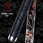 Collapsar CBP Pool Stick with 1X1 Hard Case,13mm Tip with Low Deflection Technology Billiard Cue,58" 2-Pieces 19-21 oz Professional Pool Cue Set