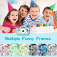 Kids Camera Toys,48MP Dual Lens with 64G SD Card and Cartoon Soft Cover for 3-8 Year Old Girls Boys (BlueDJS)
