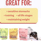 Polkadog Crunchy Training Bits Variety 3-Pack – Includes Chicken Littles, Lucky Duck, Salmon Says – All Natural Training Treats, Handcrafted in USA. Great for Dogs with Allergies – 7oz (Pack of 3)