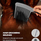 Harrison Howard Horse Grooming Kit 11-Piece Equine Care Series Horse Brush Sets with Organizer Tote Bag Tack Room Supplies Shedding Grooming Massaging Tools Black Brushstroke Ponies