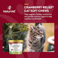 NaturVet Cranberry Relief Plus Echinacea for Cats, 60 ct Soft Chews, Made in The USA with Globally Source Ingredients