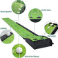 Golf Putting Green Mat with Putter and 6 Balls, Putting Practice Mat with Auto Ball Return for Home, Office, Backyard, Indoor, Outdoor Use