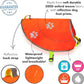 Dog Reflective Vest - Comfortable Jacket Safety Hunting, High Visibility for Dogs with Elastic Straps and Clasp Closure- Orange,X- Large