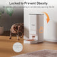 7L/29 Cups Automatic Dog Feeder, 5G WiFi Auto Cat Feeder with Desiccant Bag, Cat Food Dispenser, App Remote Feeding, Stainless Steel Bowl, Dual Power Supply, Ideal for 2-15mm Dry Food