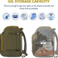 Unigear Ski Boot Backpack, 50L Travel Pack for Helmet, Goggles, Gloves, Skis, Snowboard & Accessories (Olive Green)