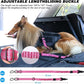 AUBELL Dog Seat Belt for Car,Updated 3-in-1 Adjustable Reflective Bungee Heavy Duty Dog Car Harness Tether with Clip Hook Latch & Buckle,Swivel Zinc Alloy Carabiner,Hotpink