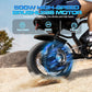 Electric Bike, 16'' Fat Tire eBike for Teens/Adults, 500W E-Bike with 36V/12.8Ah Removable Battery, 22MPH 45 Mile Range Commuting Electric Mountain Bike with Dual Dual Brakes
