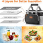 Lifewit Medium Lunch Bag Insulated Lunch Box Soft Cooler Cooling Tote for Adult Men Women, Gray and Black 12-Can (9L)