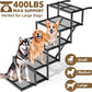 Dog Stairs for Large Dogs, Linvivon Extra Wide 20" Dog Steps with Non-Slip Surface and Reflective Strips, Outdoor Foldable Dog Ramp for Stairs, Car, Truck and SUV, Supports Up to 400LBS, 5 Steps