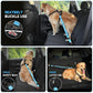 Pawaboo 2Pack Dog Seatbelt for Car, 3-in-1 Dog Seat Belt Bungee, Shockproof Dog Tether for Car with Buckle & Hook Latch, Adjustable Reflective Dog Car Harness Leash with 360° Lockable Buckle, Blue