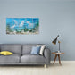 SYGALLERIER Coastal Metal Wall Art Handcrafted 3D Jelly Fish Aluminum Artwork Modern Sea World Pictures Contemporary Abstract Sculpture for Living Room Bedroom Bathroom Decor