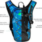 Reflective Hydration Backpack, Hydration Pack - Water Backpack with 2L/3L Hydration Bladder, Essential for Festivals - Rave Hydration Pack for Hiking, Running, Cycling, and Festivals