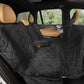 Plush Paws Products Velvet Convertible Rear Seat Cover | Durable Diamond Stitching | Washable & Waterproof Back Seat Cover | Car, Truck & SUV | Nonslip, Tear Resistant Protection | X-Large Charcoal