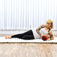 Leewadee Small Yoga Bolster – Shape-Retaining Cervical Neck Roll, Tube Pillow for Comfortable Reading, Kapok Filling, 22 x 6 x 6 inches