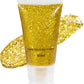 Mysense Gold Body Glitter Gel,Face Hair Glitter Makeup,Music Festival Rave Accessories,Chunky Mermaid Glitter Sequins,Sparkling Face Paint for Women Girls,30g