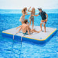 Specraft Inflatable Floating Dock, Non-Slip Air Dock Platform loating Island Raft with Rope Ladder for Pool Lake Beach Ocean