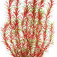 Aquarium Plastic Plants Large, Artificial Plastic Long Fish Tank Plants Decoration Ornaments Safe for All Fish 21 Inches Tall (J07 Wine&Green)